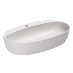 Elegance Circle Раковина накладная 70x42xH14 см, без перелива, 1 отв. Ash (серый) матовый