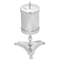 ELISABETTA Ведро мусорное на подставке, 5 л., H58 cм, хром