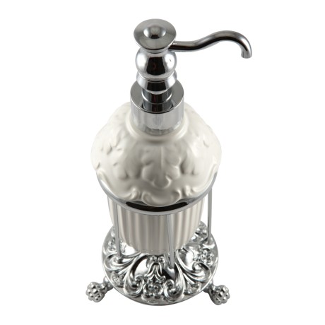 ELISABETTA Дозатор жидкого мыла настольный, керамика/хром