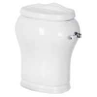 MILADY Бачок моноблока, с отв. для ручки слива справа, белая керамика