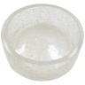 CRISTALIA Баночка низкая, H13 см. с крышкой, стекло/хром/Crystal