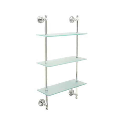 MIRELLA Витрина настенная, 40х72 см, стекло/хром