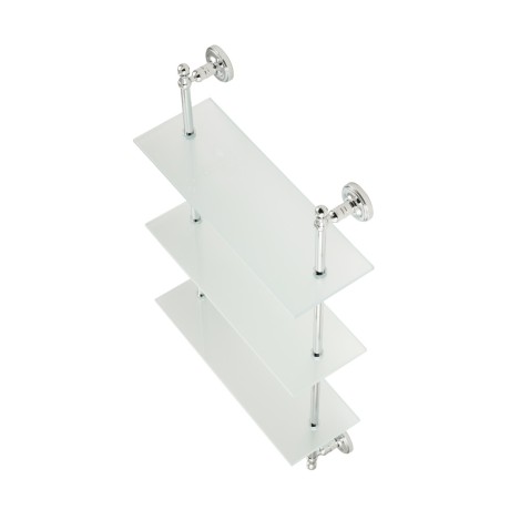 MIRELLA Витрина настенная, 40х72 см, стекло/хром