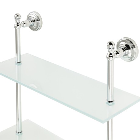 MIRELLA Витрина настенная, 40х72 см, стекло/хром