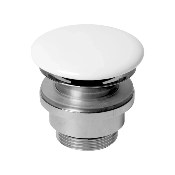 Донный клапан Azzurra Plick 36440 сlick-clack универсальный, Shiny White (белый)