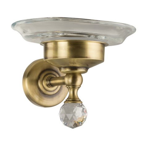 AMERIDA Mыльница настенная, стекло/бронза/Crystal