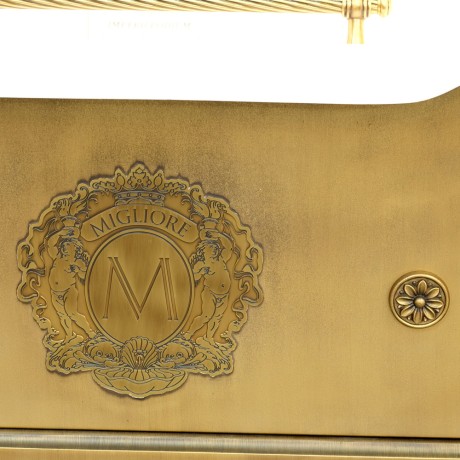 IMPERO PODIUM Ванна 180x87хH76 см. бронза, подиум бронза, слив/перелив бронза + 2 дек." MIGLIORE"