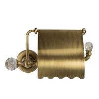 AMERIDA Бумагодержатель закрытый (с крышкой), бронза/Crystal