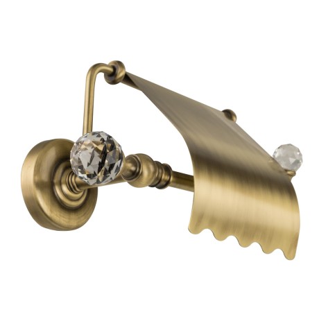 AMERIDA Бумагодержатель закрытый (с крышкой), бронза/Crystal