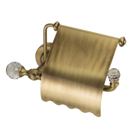 AMERIDA Бумагодержатель закрытый (с крышкой), бронза/Crystal