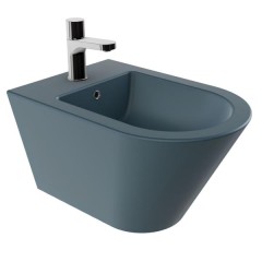 Forma Биде подвесное 54x37 см, 1 отв., крепеж, керамика, Royal Blue (синий) матовое, 1 отв.