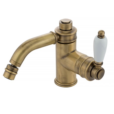 ERMITAGE См-ль д/биде моноком., ручка сбоку белая, бронза