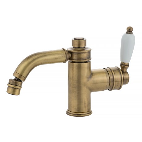 ERMITAGE См-ль д/биде моноком., ручка сбоку белая, бронза