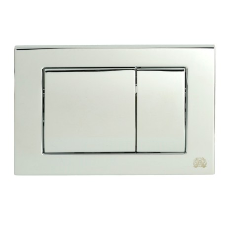 METAL DUAL Клавиша двойная универсальная h163x243 мм.(металл), хром