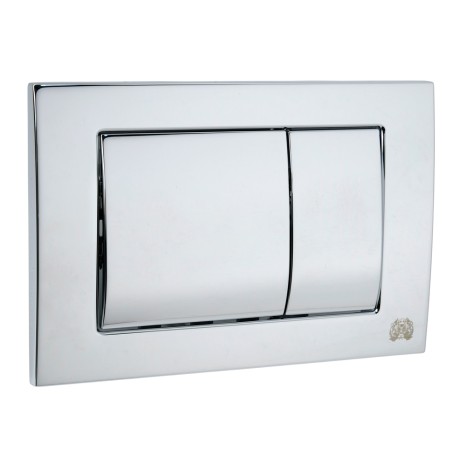 METAL DUAL Клавиша двойная универсальная h163x243 мм.(металл), хром