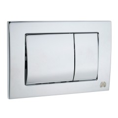 METAL DUAL Клавиша двойная универсальная h163x243 мм.(металл), хром