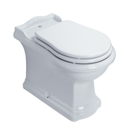 BELLA  Унитаз напольный, приставной, выпуск универсальный в пол/стену, белая керамика