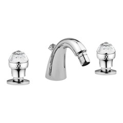 AXO SWAROVSKI См-ль д/биде, на 3 отв., хром золото