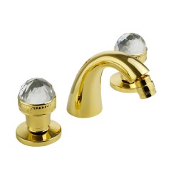 AXO SWAROVSKI См-ль д/биде, на 3 отв., золото