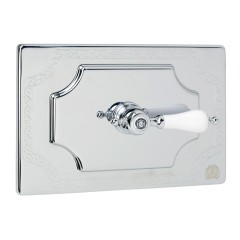 OTTONE CLASSIC EXPERT Декор. панель h145x217 мм, с отв. д/ручки, хром (БЕЗ РУЧКИ)