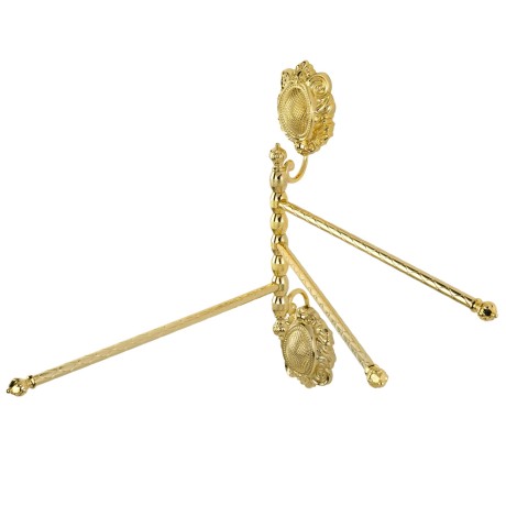 CLEOPATRA Полотенцедержатель тройной поворотный, L35 cм. золото