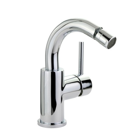 FORTIS См-ль д/биде моноком., излив изогнут, ручка сбоку, донный клапан "click-clack", хром