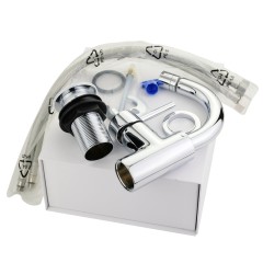 FORTIS См-ль д/биде моноком., излив изогнут, ручка сбоку, донный клапан &quot;click-clack&quot;, хром