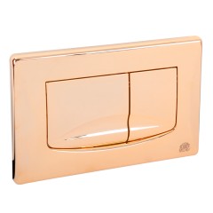 RIVER DUAL Клавиша двойная универсальная h165x245 мм.(пластик), золото