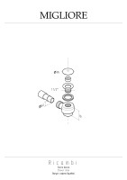 MIGLIORE Выпуск-сифон душевой, d=80 mm., (выпуск угловой), хром