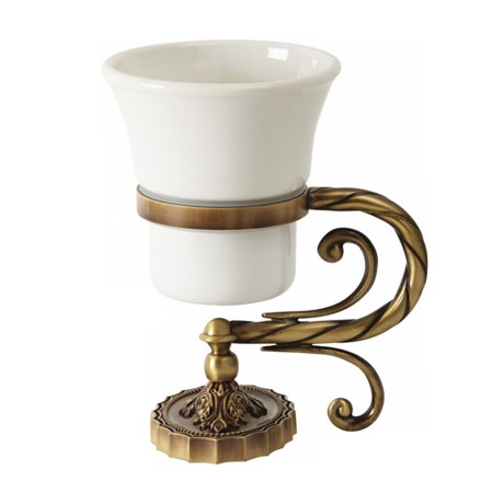 EDERA Стакан настольный, керамика/бронза