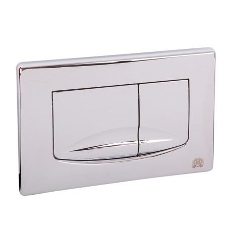 RIVER DUAL Клавиша двойная универсальная h165x245 мм.(пластик), хром