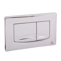 RIVER DUAL Клавиша двойная универсальная h165x245 мм.(пластик), хром