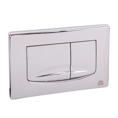 RIVER DUAL Клавиша двойная универсальная h165x245 мм.(пластик), хром