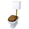 CHARME Комплект:унитаз напольный вып.в стену, бачок с низкой трубой и кн. бронза, белый, БЕЗ КРЫШКИ