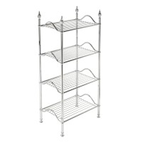 MIRELLA Этажерка, L49хH107xP33 см, 4 полки-решетки, латунь, хром