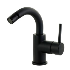 FORTIS См-ль д/биде моноком., излив изогнут, ручка сбоку, донный клапан &quot;click-clack, черный матовый