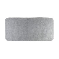Коврик д/ванной комнаты 60х120 см., без вышивки, серый, окантовка серебро