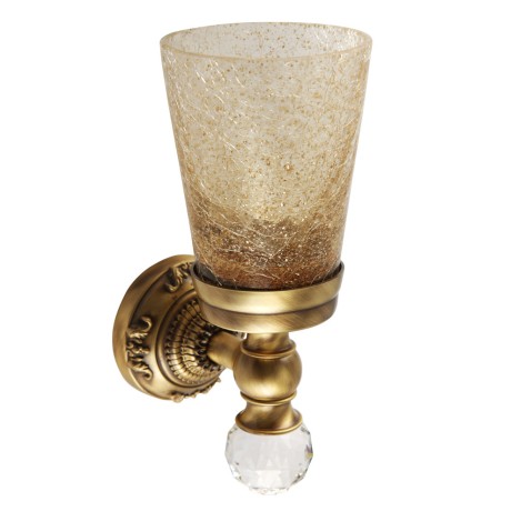 CRISTALIA Cтакан настенный, стекло/бронза/Crystal