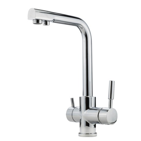 CUCINA FORTIS См-ль д/кухни моноком. совмещенный с краном д/питьевой воды, высокий излив, хром