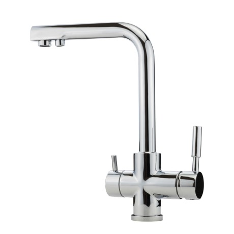 CUCINA FORTIS См-ль д/кухни моноком. совмещенный с краном д/питьевой воды, высокий излив, хром