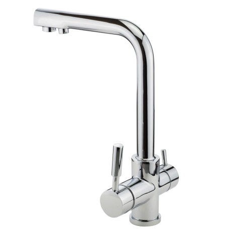 CUCINA FORTIS См-ль д/кухни моноком. совмещенный с краном д/питьевой воды, высокий излив, хром