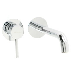 FORTIS См-ль д/раковины моноком. скрытого монтажа настен. на 2 отв. дон.клапан &quot;click-clack&quot;, хром