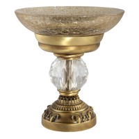 CRISTALIA Mыльница настольная, стекло/бронза/Crystal