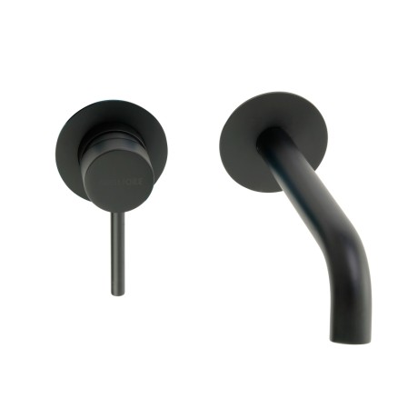 FORTIS См-ль д/рак-ны моноком. скрытого монт.настен. на 2 отв.дон.клапан "click-clack", черн.матовый