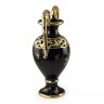 FIORI GOLD Ваза с ручками 34х24х58 см, керамика, цвет черный, декор золото