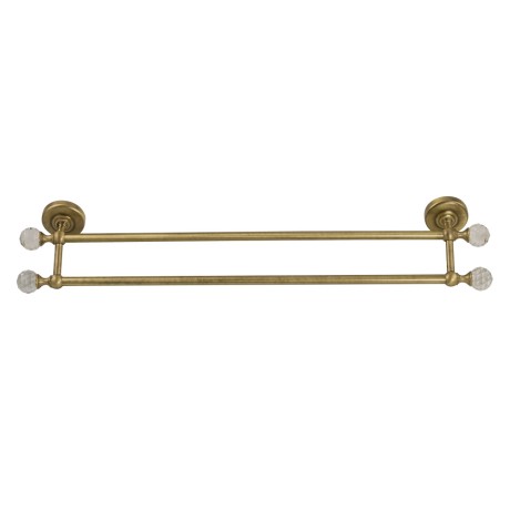 AMERIDA Полотенцедержатель двойной, L60 см, бронза/Crystal