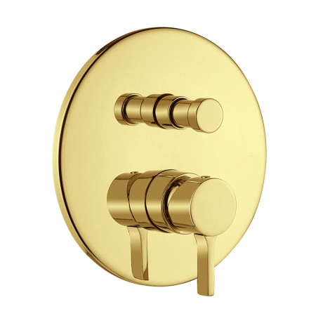 SIRIUS См-ль скрытого монтажа моноком., 2-х позиционный с девиатором, золото