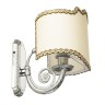 MIRELLA Светильник настенный, H24хL20хP22 cm, ткань/хром