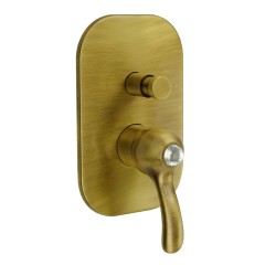 LEM SWAROVSKI См-ль скрытого монтажа моноком., 2-х позиционный с девиатором, бронза