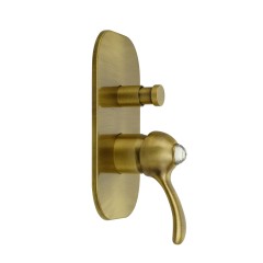 LEM SWAROVSKI См-ль скрытого монтажа моноком., 2-х позиционный с девиатором, бронза